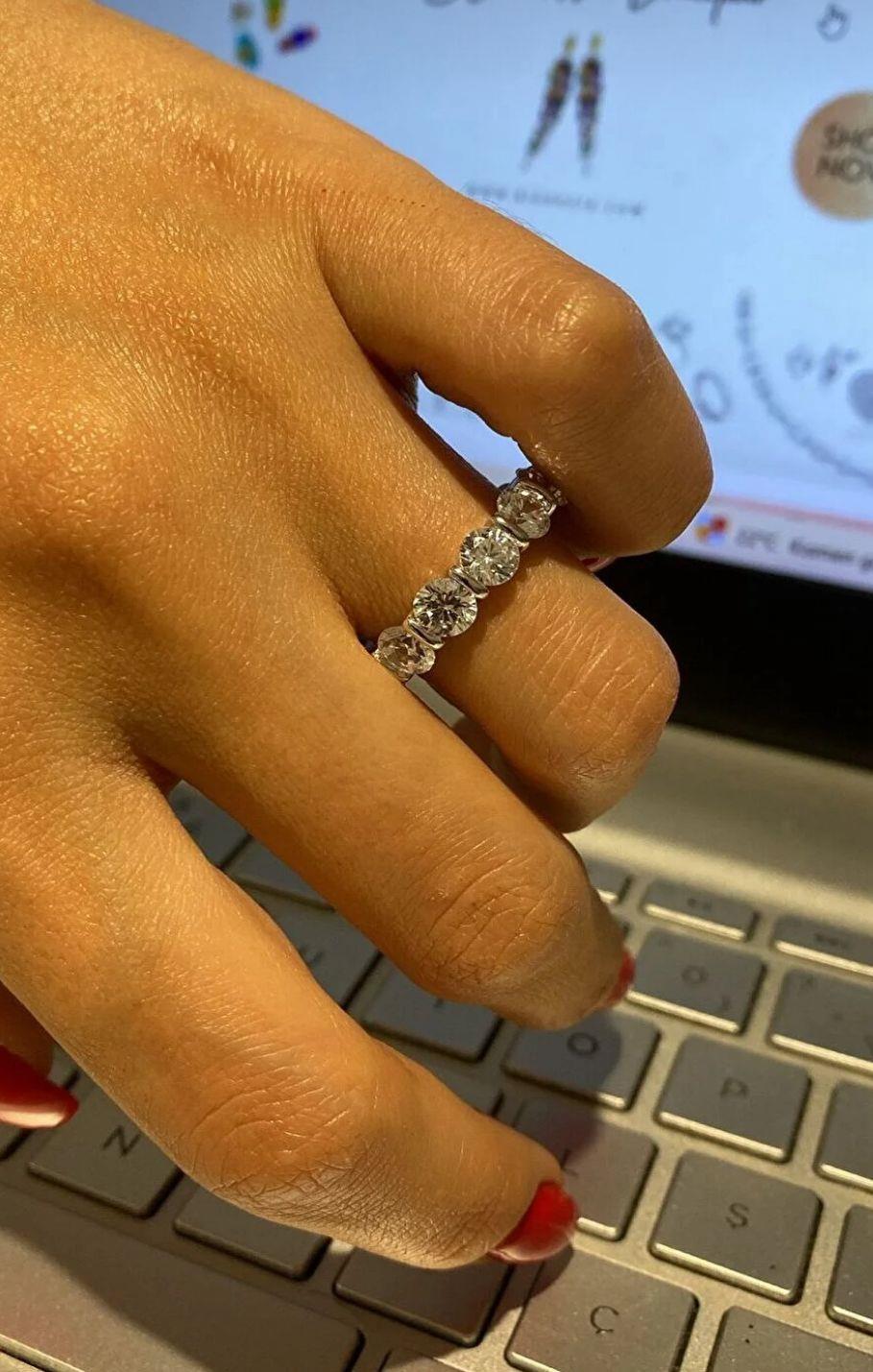 İthal Taşlı Midy Yuvarlak Tamtur Yüzük