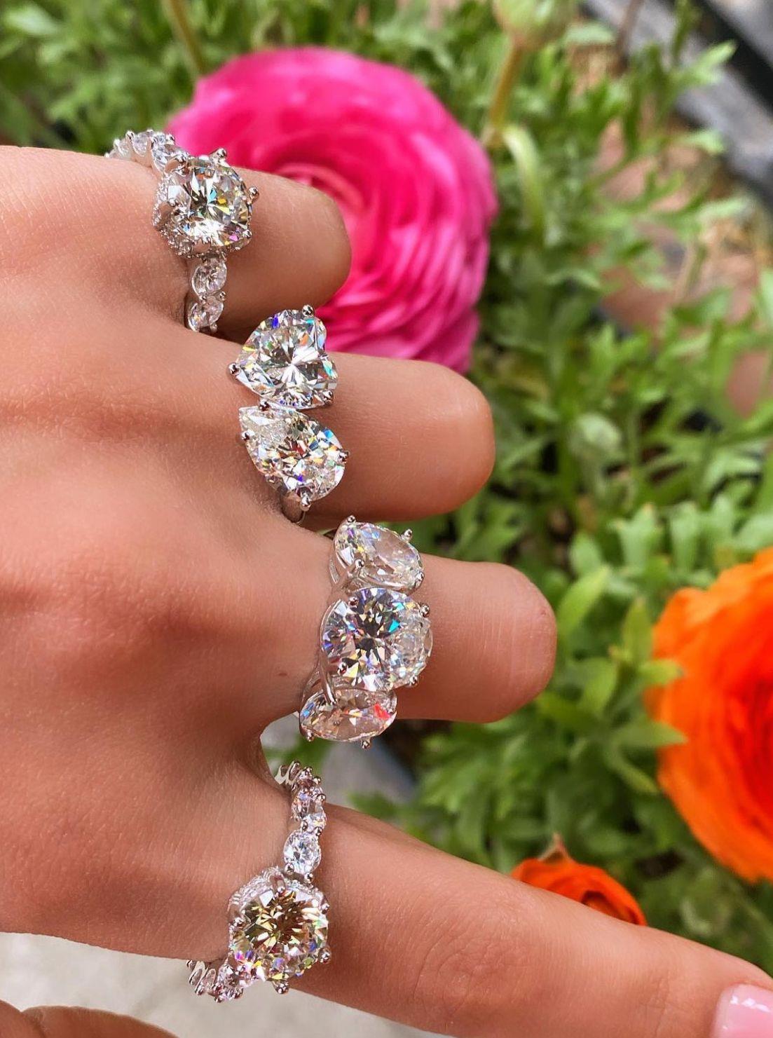 İthal Vip Seri Mozanite Tries Ovy Yüzük