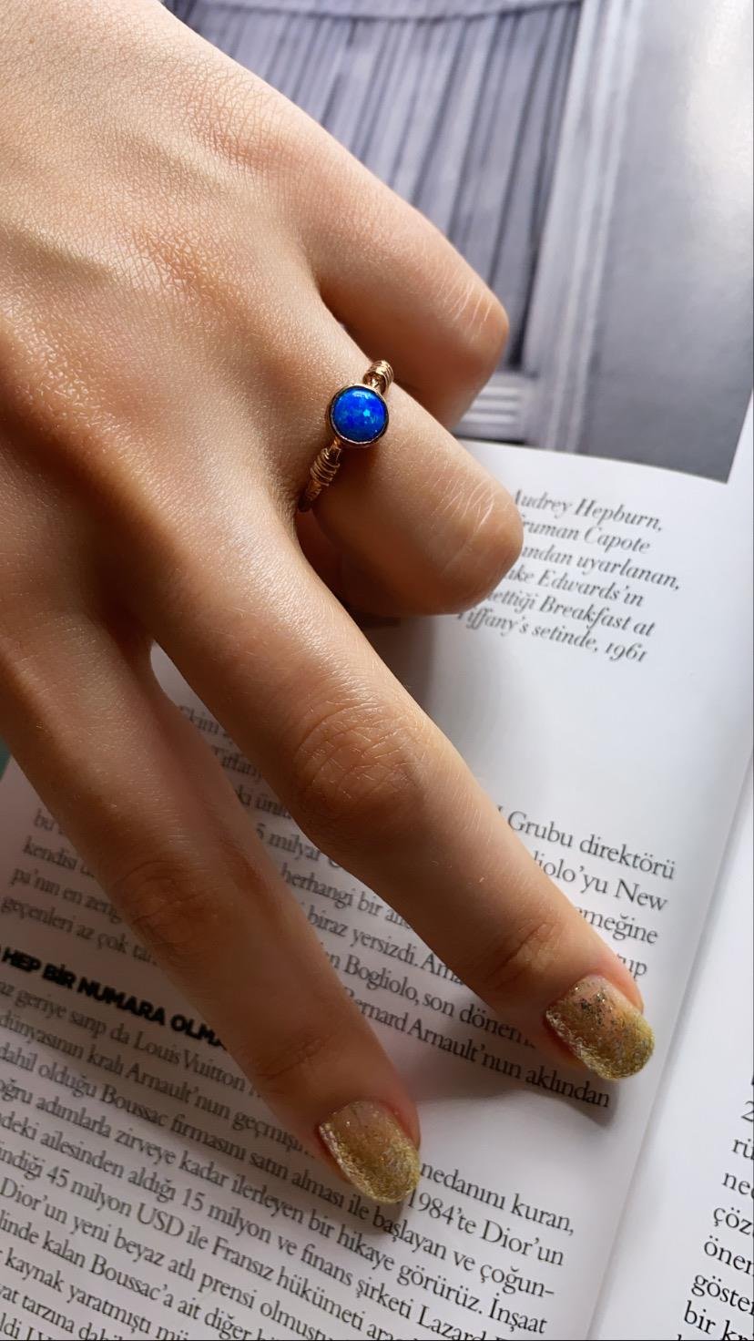 Opal Taşlı Yüzük