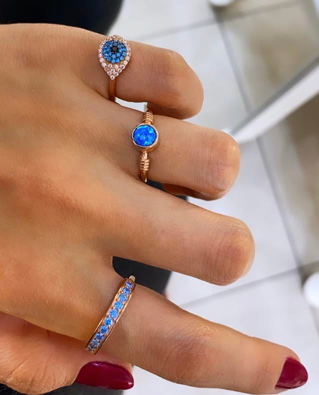 Opal Taşlı Yüzük