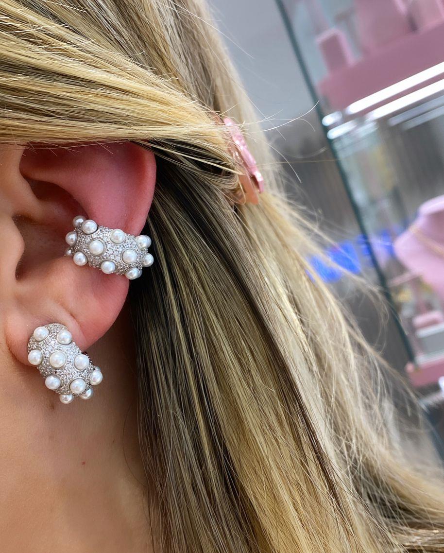 Pearl Halka Tombik Earcuff