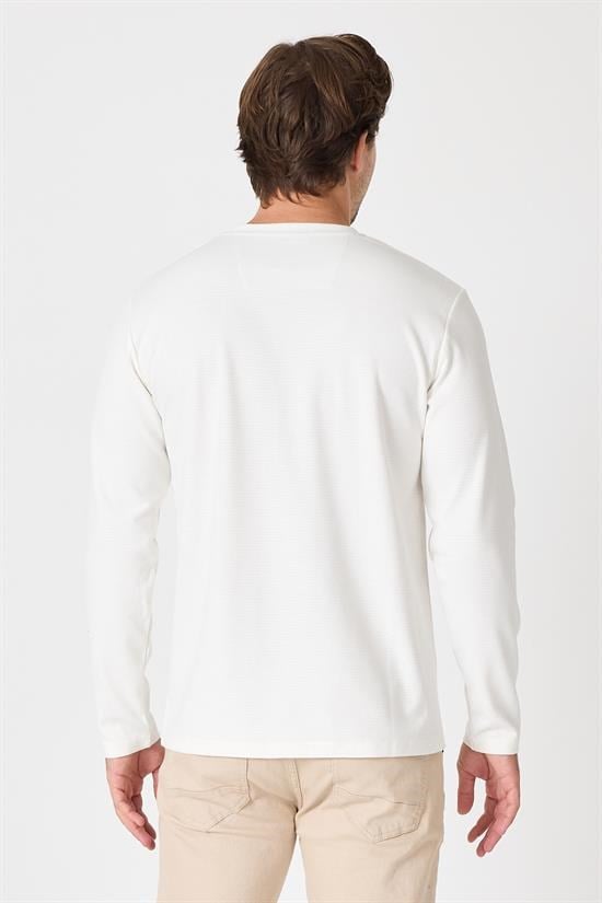 Bisiklet Yaka Basic Sweatshirt