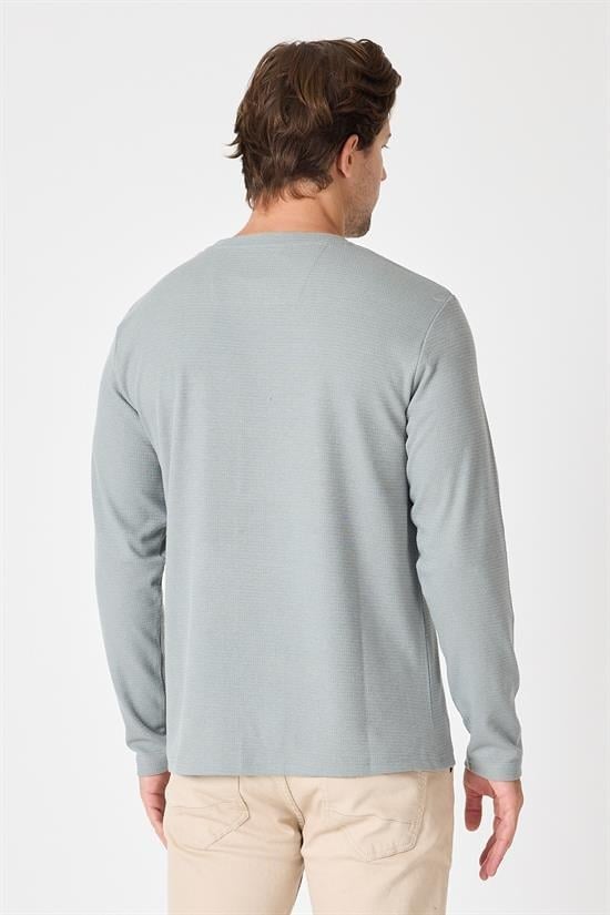Bisiklet Yaka Basic Sweatshirt