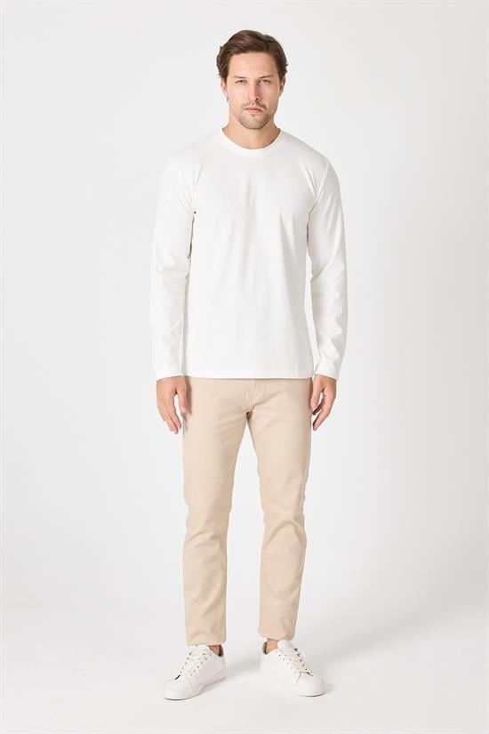Bisiklet Yaka Basic Sweatshirt