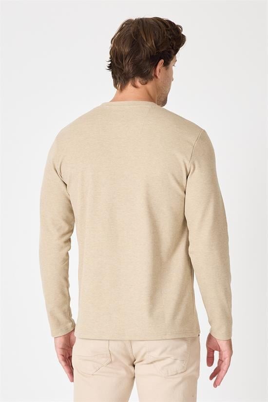 Bisiklet Yaka Basic Sweatshirt