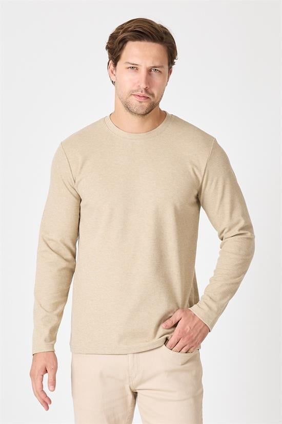 Bisiklet Yaka Basic Sweatshirt