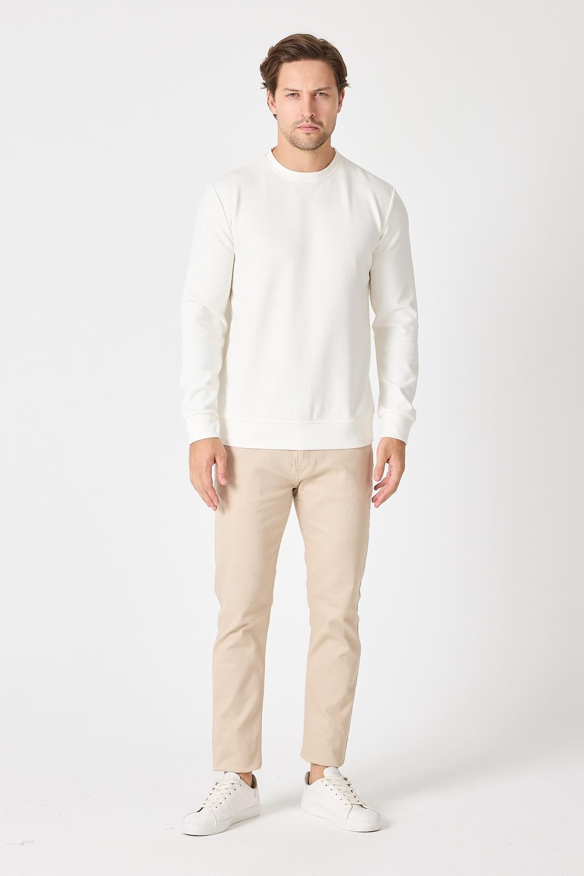 Bisiklet Yaka Regular Fit Sweatshirt