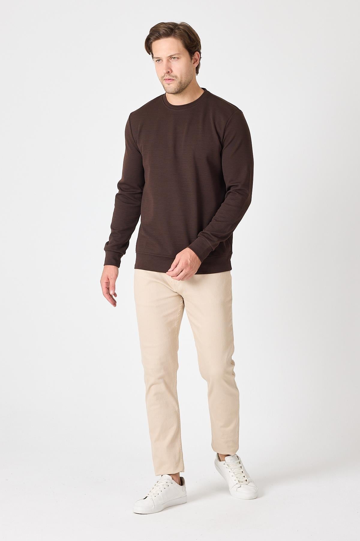 Bisiklet Yaka Regular Fit Sweatshirt