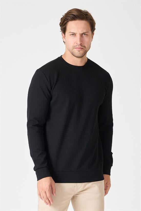 Bisiklet Yaka Regular Fit Sweatshirt