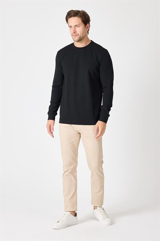 Bisiklet Yaka Regular Fit Sweatshirt