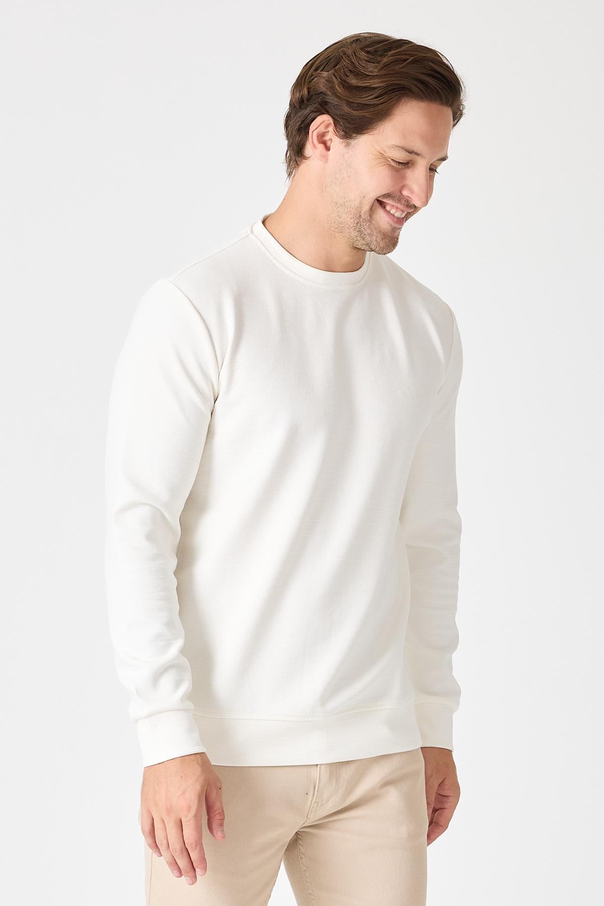 Bisiklet Yaka Regular Fit Sweatshirt