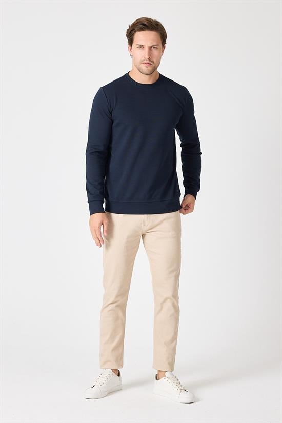 Bisiklet Yaka Regular Fit Sweatshirt