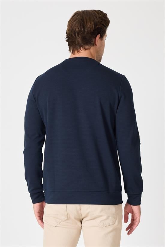 Bisiklet Yaka Regular Fit Sweatshirt
