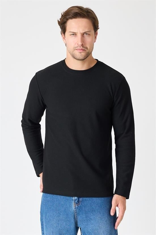 Bisiklet Yaka Relaxed Fit Sweatshirt