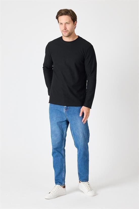 Bisiklet Yaka Relaxed Fit Sweatshirt