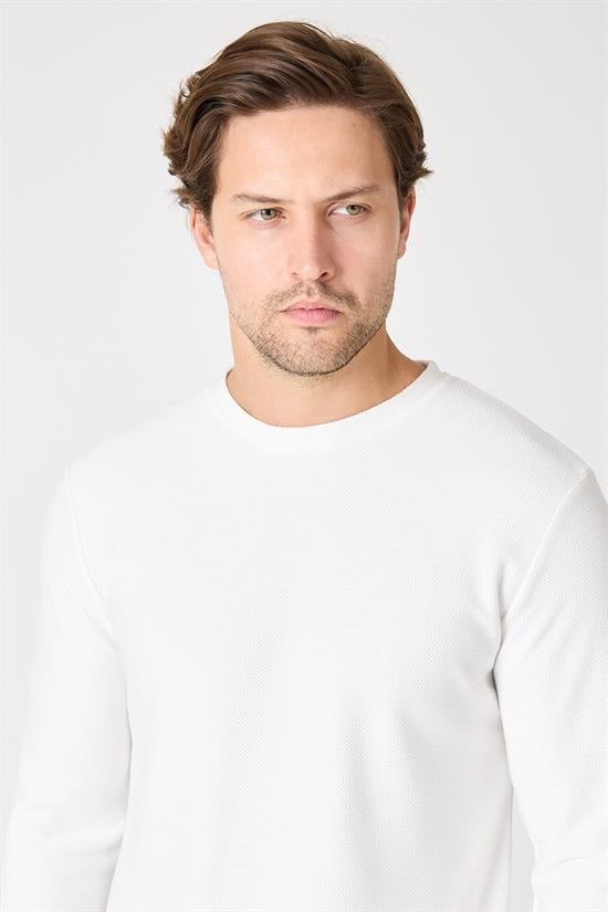Bisiklet Yaka Relaxed Fit Sweatshirt