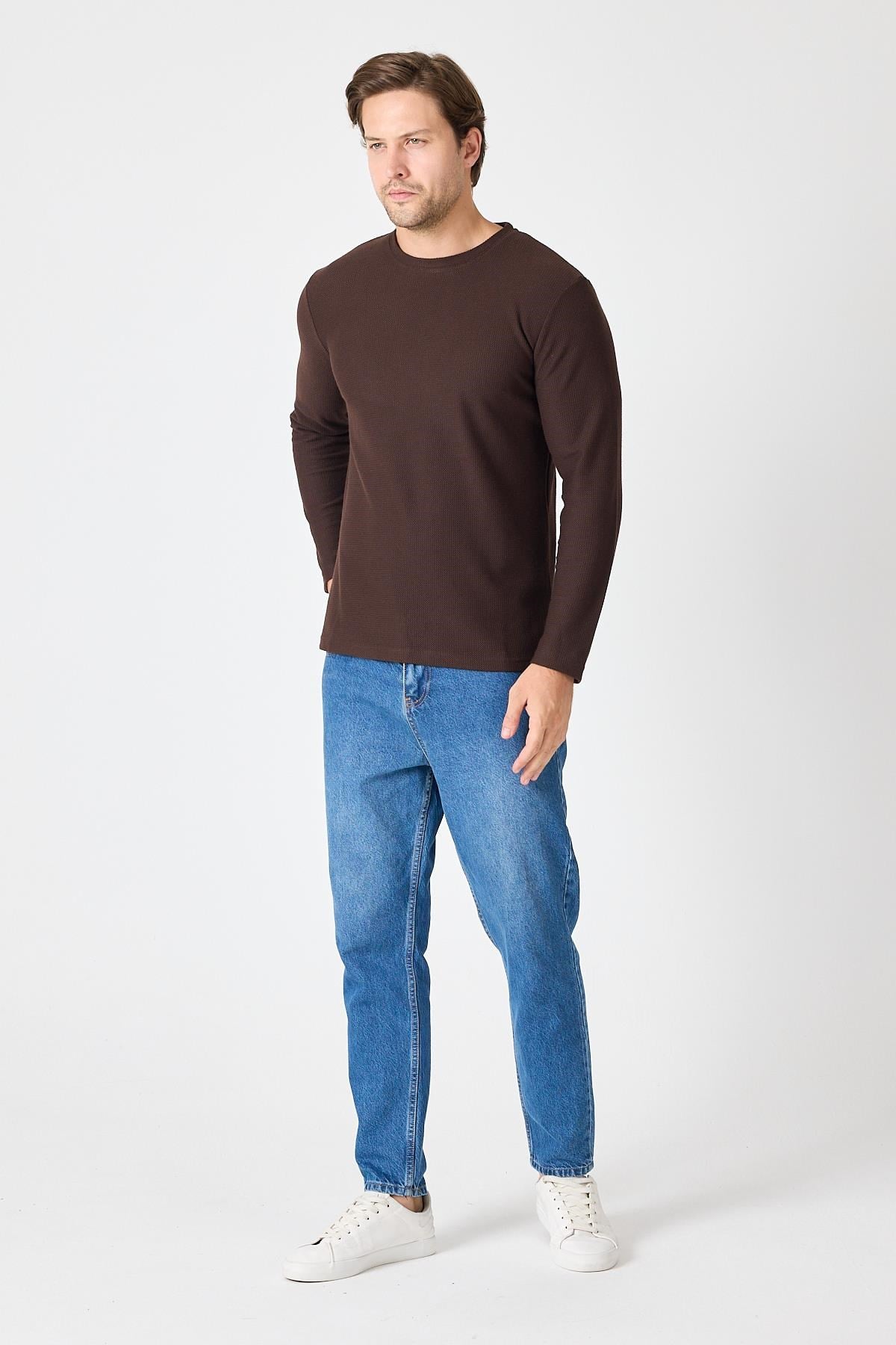 Bisiklet Yaka Relaxed Fit Sweatshirt