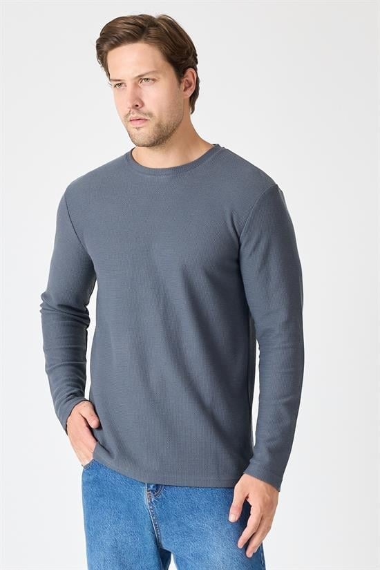 Bisiklet Yaka Relaxed Fit Sweatshirt