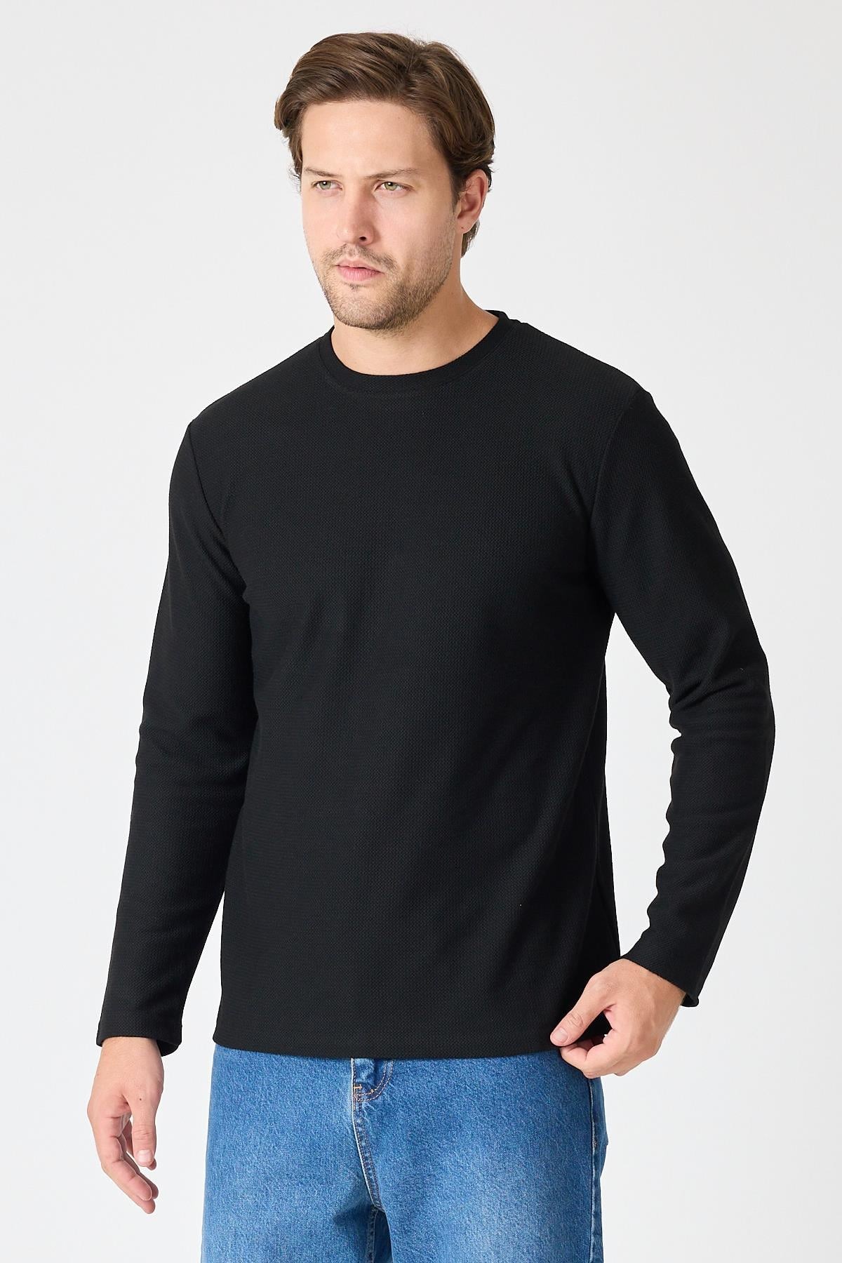 Bisiklet Yaka Relaxed Fit Sweatshirt