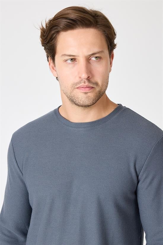 Bisiklet Yaka Relaxed Fit Sweatshirt
