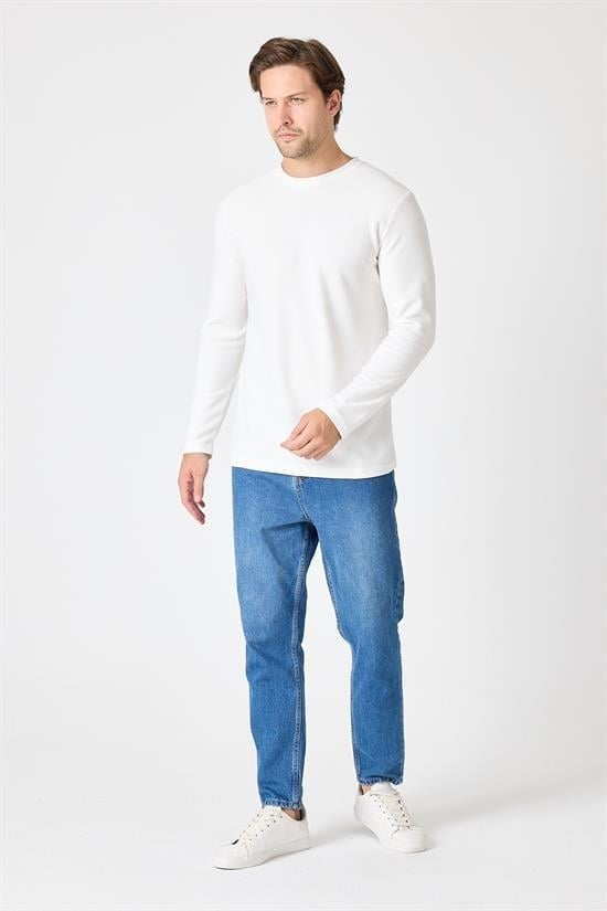Bisiklet Yaka Relaxed Fit Sweatshirt