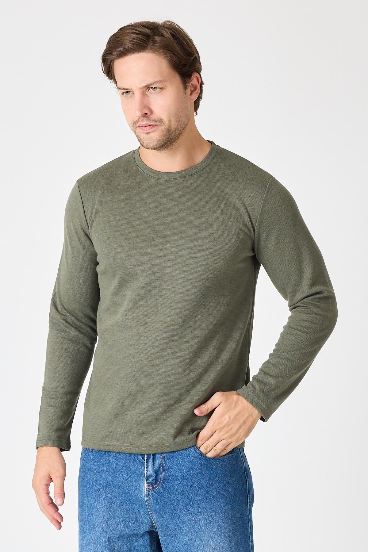 Bisiklet Yaka Slim Fit Sweatshirt