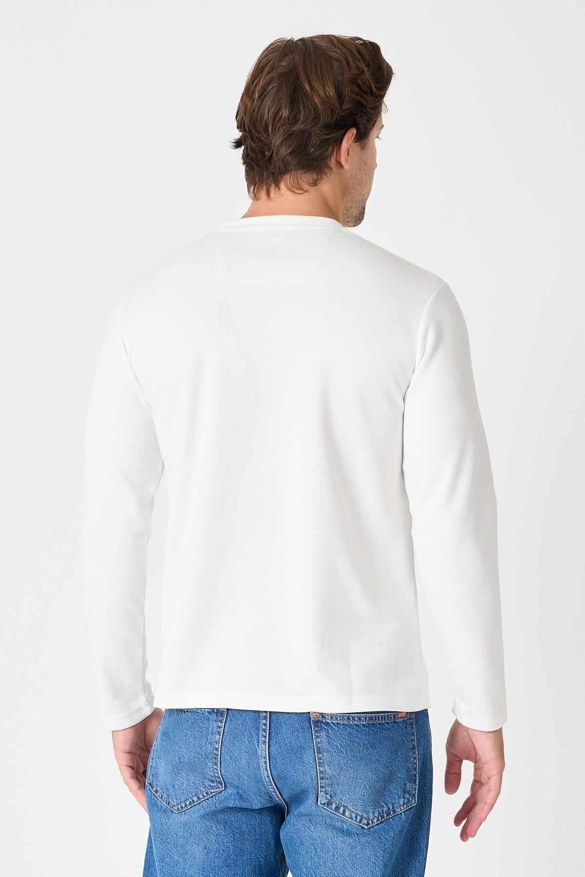 Bisiklet Yaka Slim Fit Sweatshirt