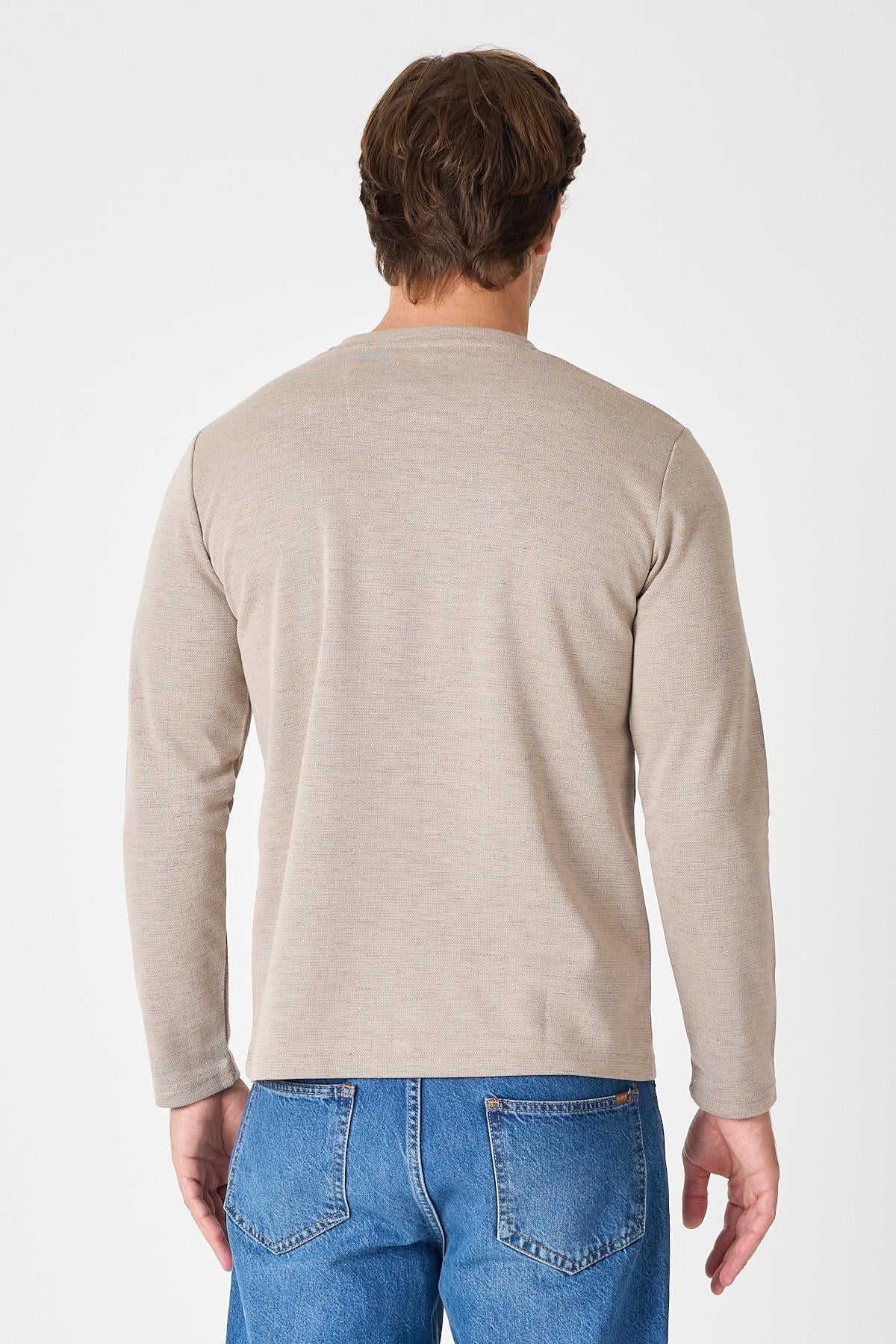 Bisiklet Yaka Slim Fit Sweatshirt