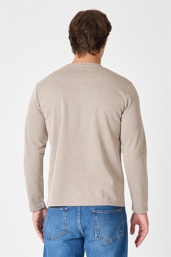 Bisiklet Yaka Slim Fit Sweatshirt