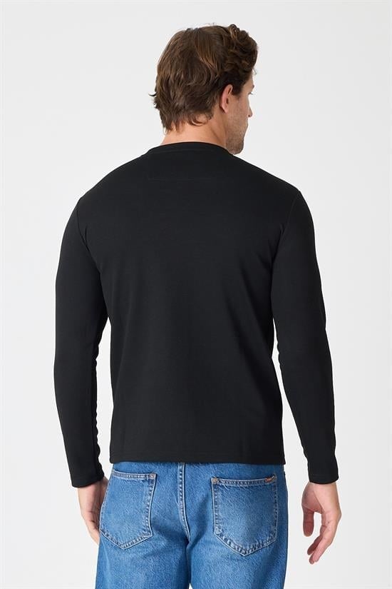 Bisiklet Yaka Slim Fit Sweatshirt