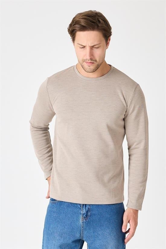 Bisiklet Yaka Slim Fit Sweatshirt