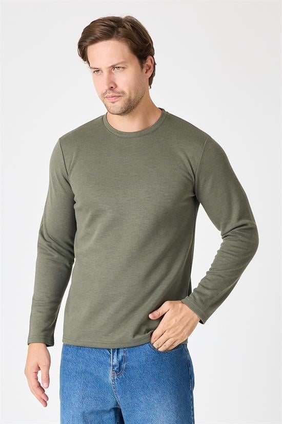 Bisiklet Yaka Slim Fit Sweatshirt