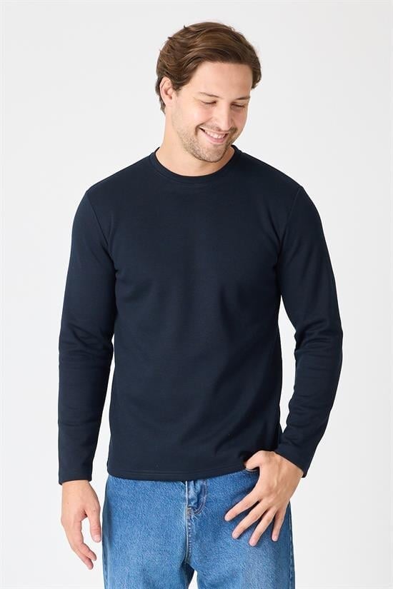 Bisiklet Yaka Slim Fit Sweatshirt
