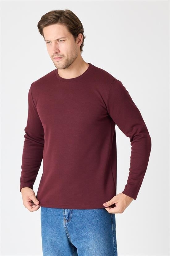 Bisiklet Yaka Slim Fit Sweatshirt