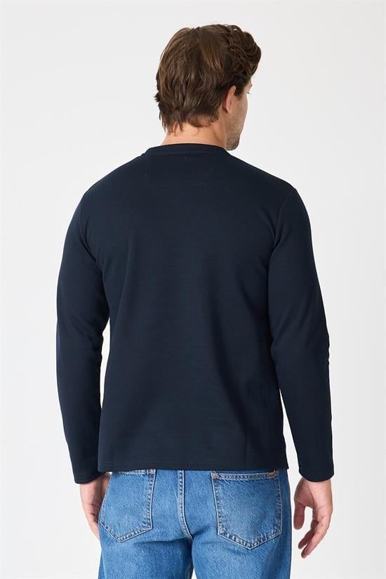Bisiklet Yaka Slim Fit Sweatshirt
