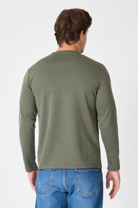 Bisiklet Yaka Slim Fit Sweatshirt
