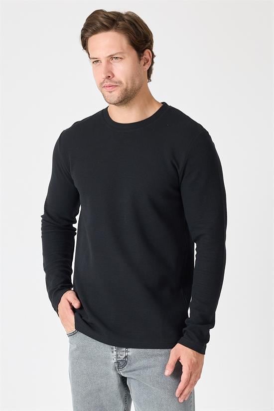 Bisiklet Yaka Sweatshirt