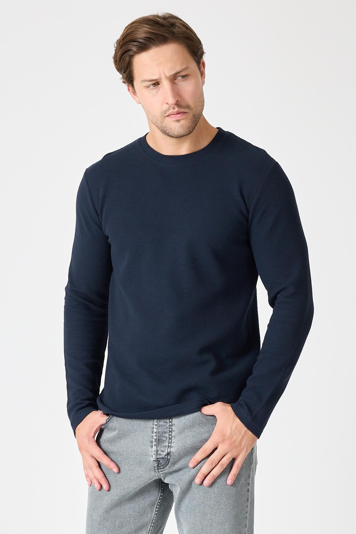 Bisiklet Yaka Sweatshirt