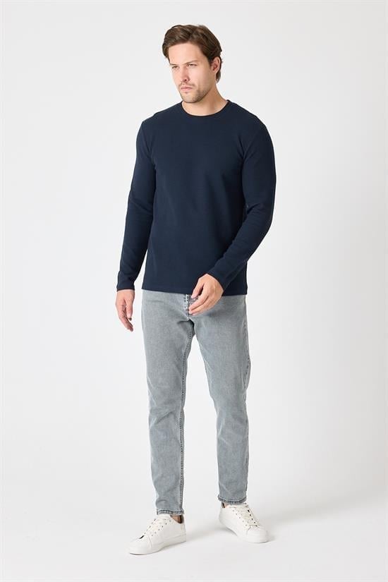 Bisiklet Yaka Sweatshirt