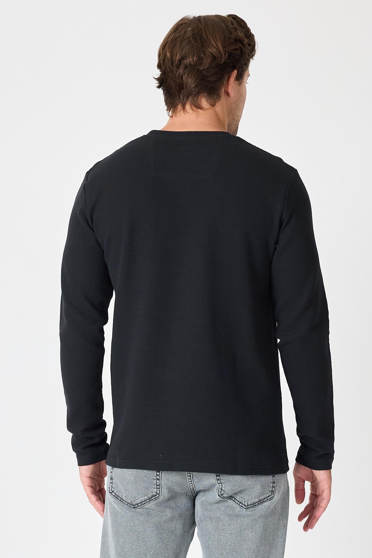 Bisiklet Yaka Sweatshirt