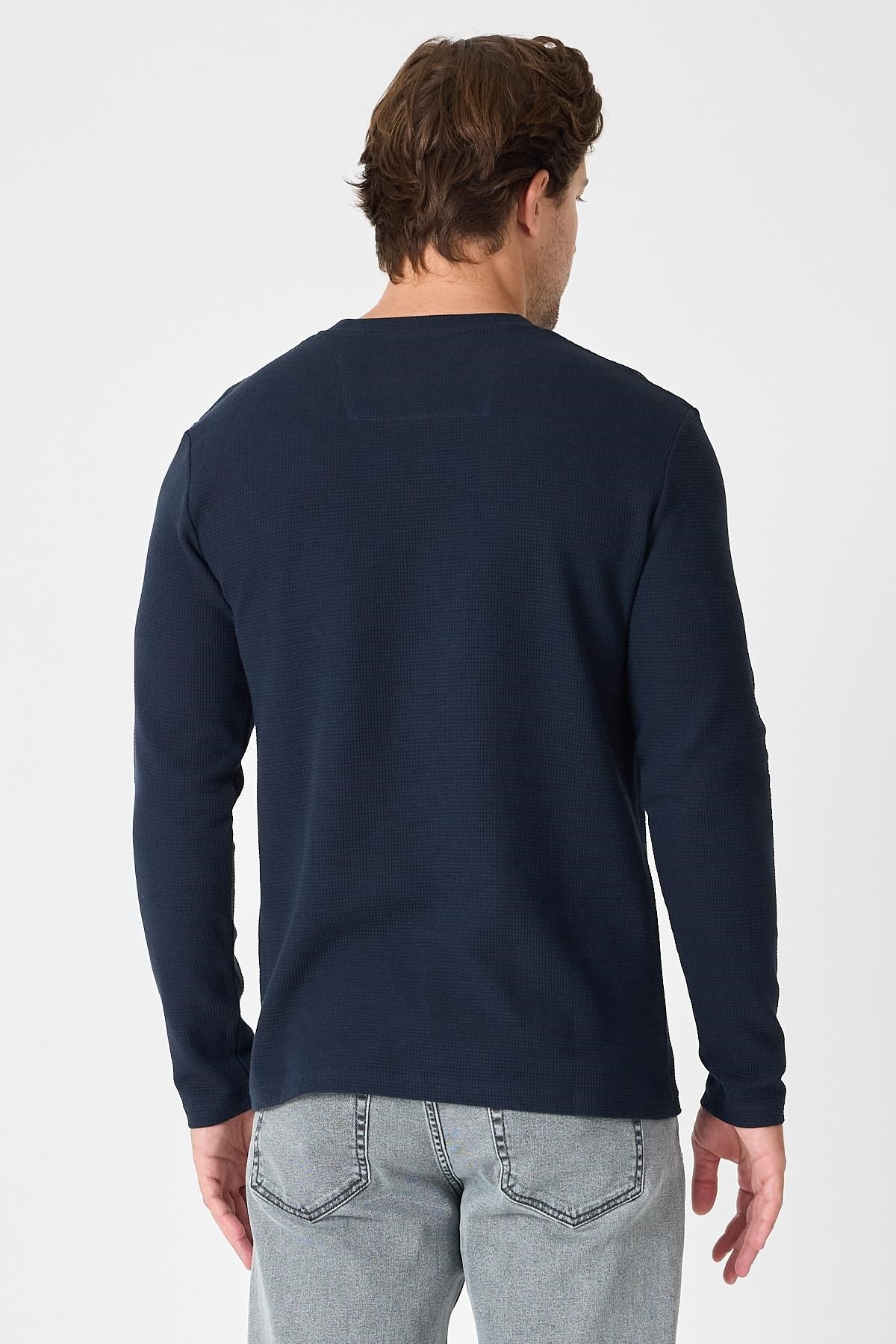Bisiklet Yaka Sweatshirt