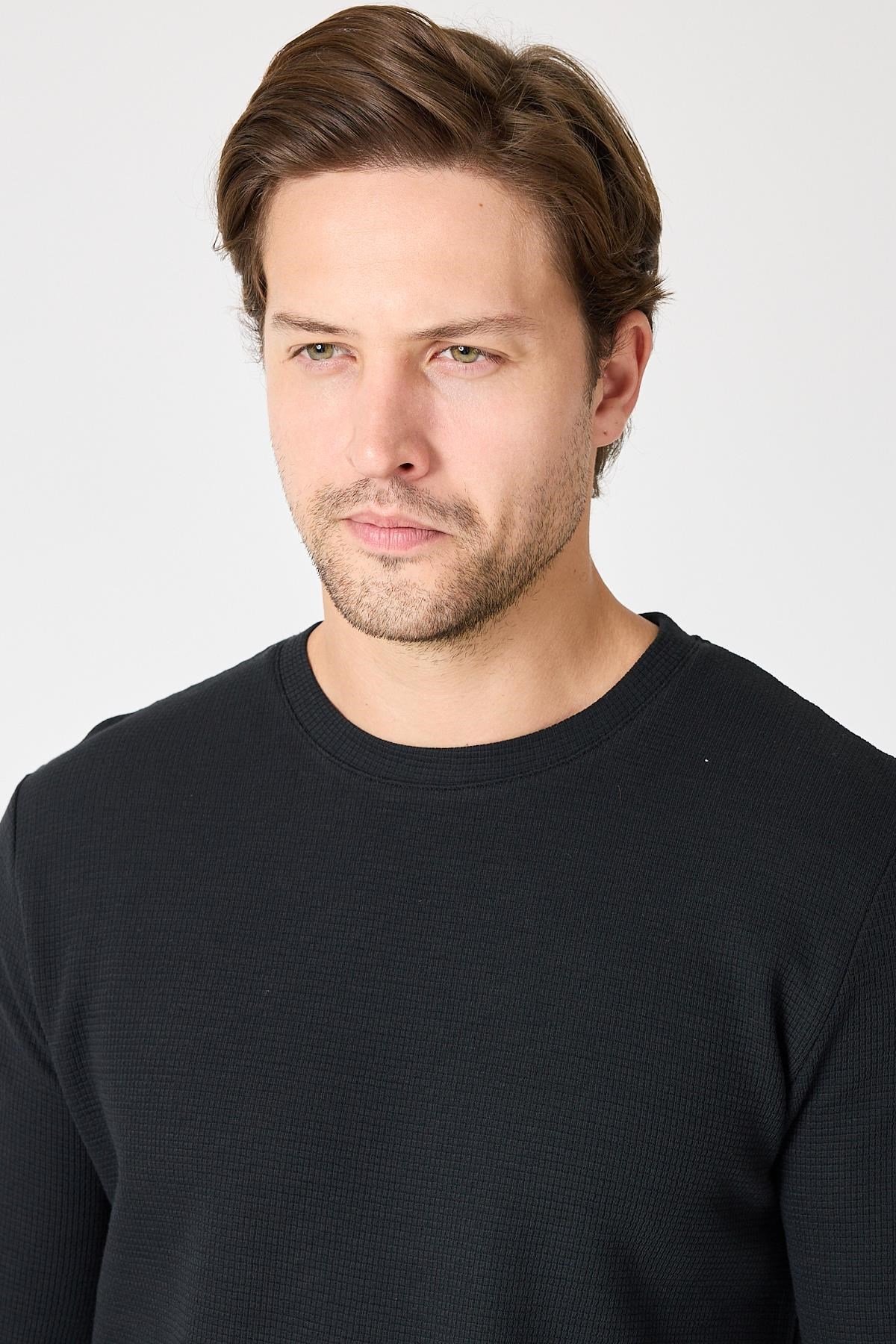 Bisiklet Yaka Sweatshirt