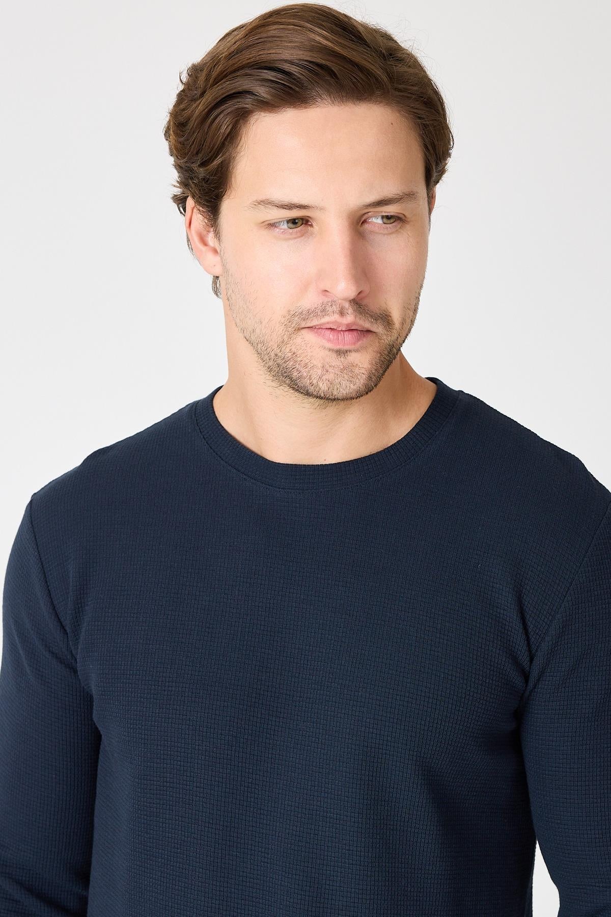 Bisiklet Yaka Sweatshirt
