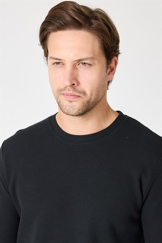 Bisiklet Yaka Sweatshirt