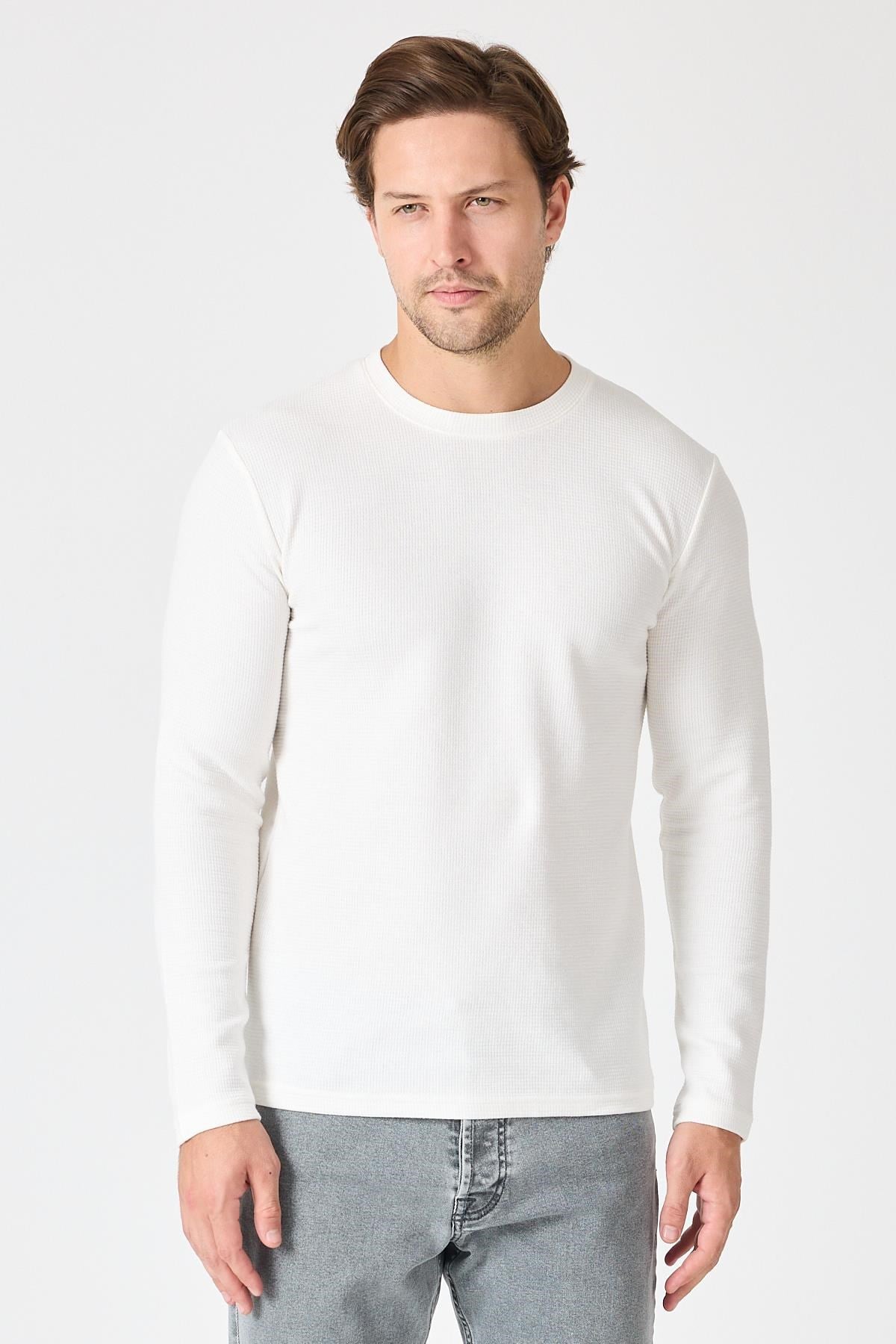 Bisiklet Yaka Sweatshirt
