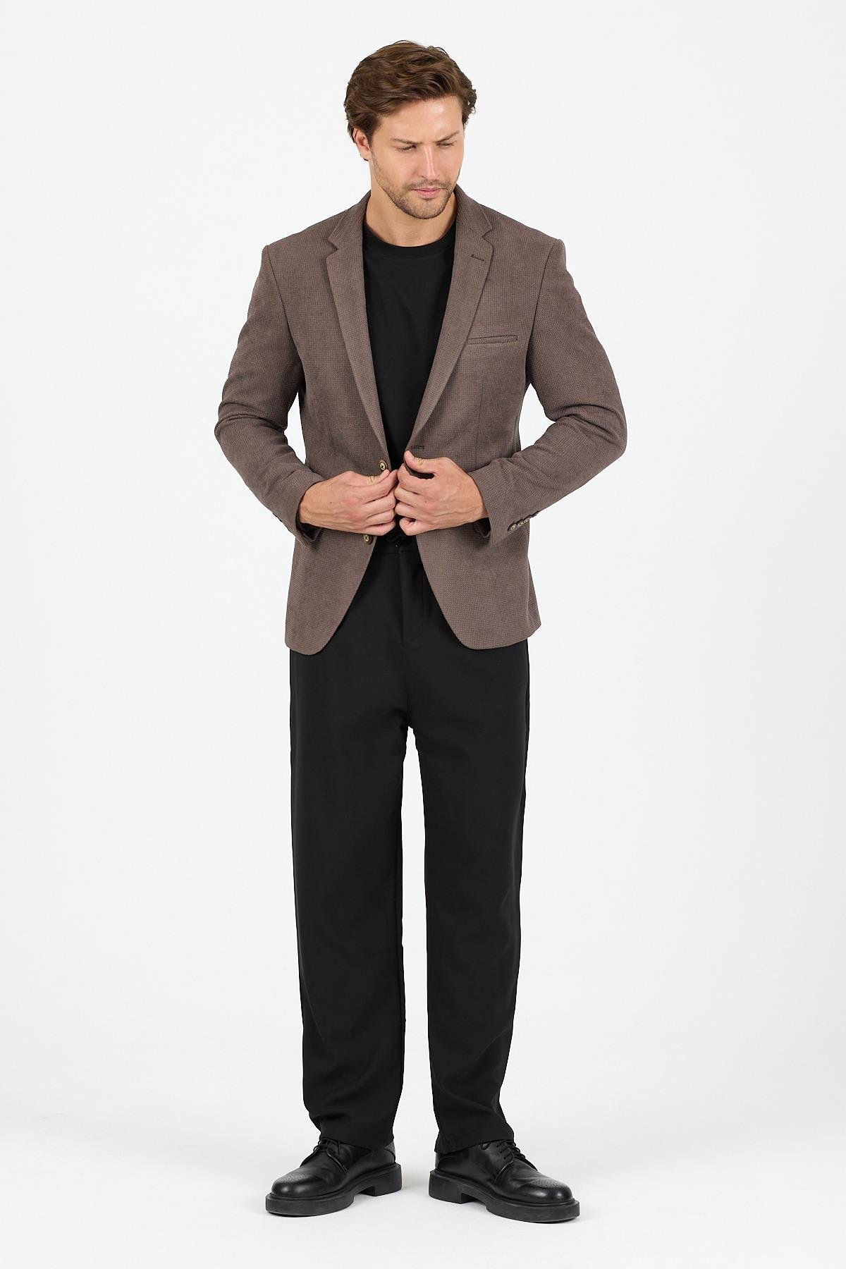CK2017-15 Blazer Ceket- Vizon