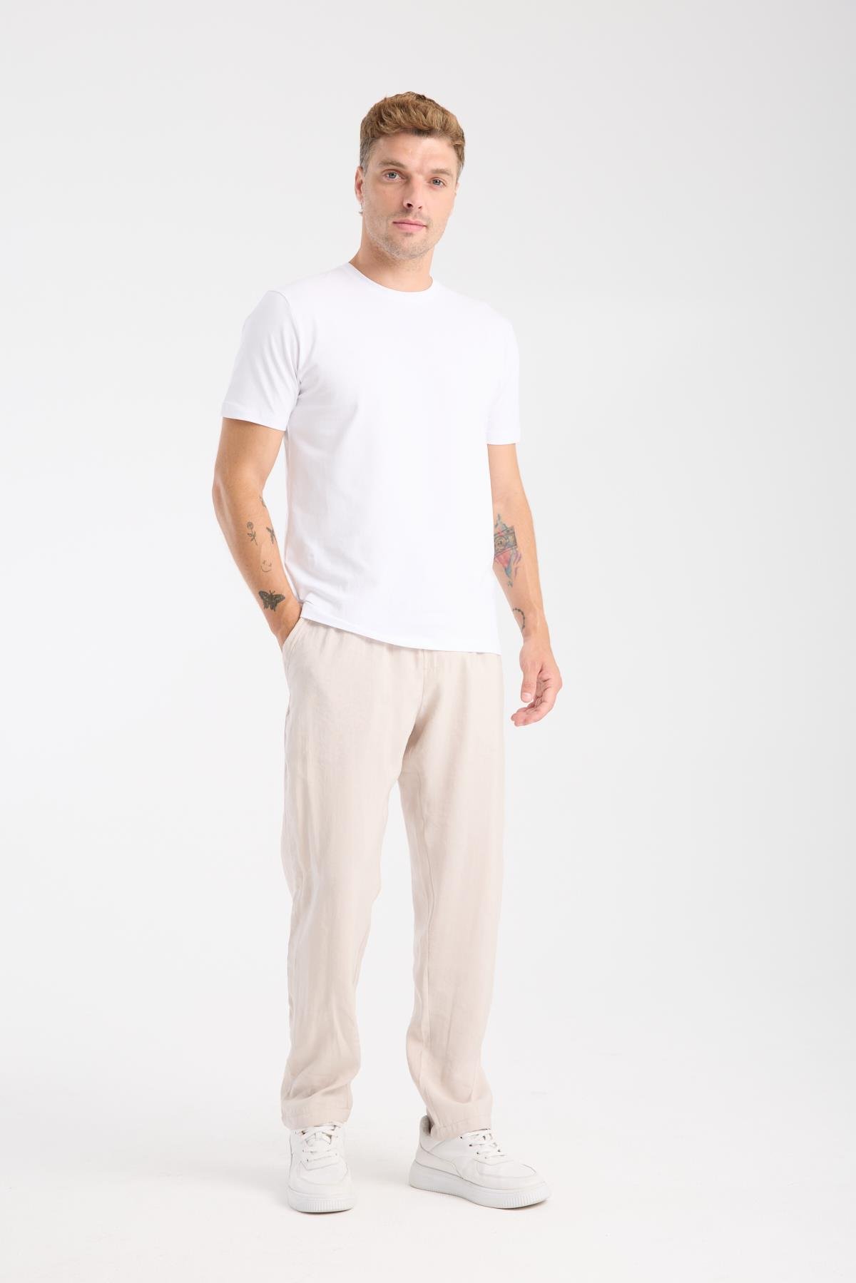 DBP-01 Modal Regular Pantolon- Bej 