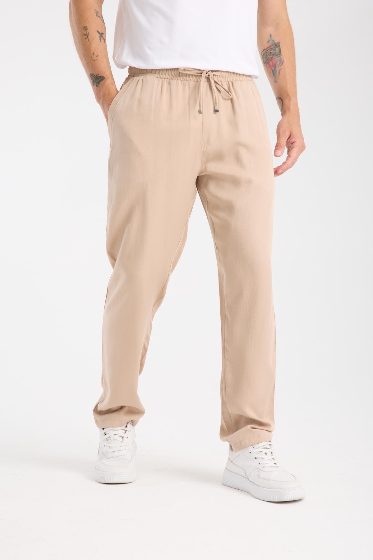 DBP-03 Tensel Regular Pantolon - Füme