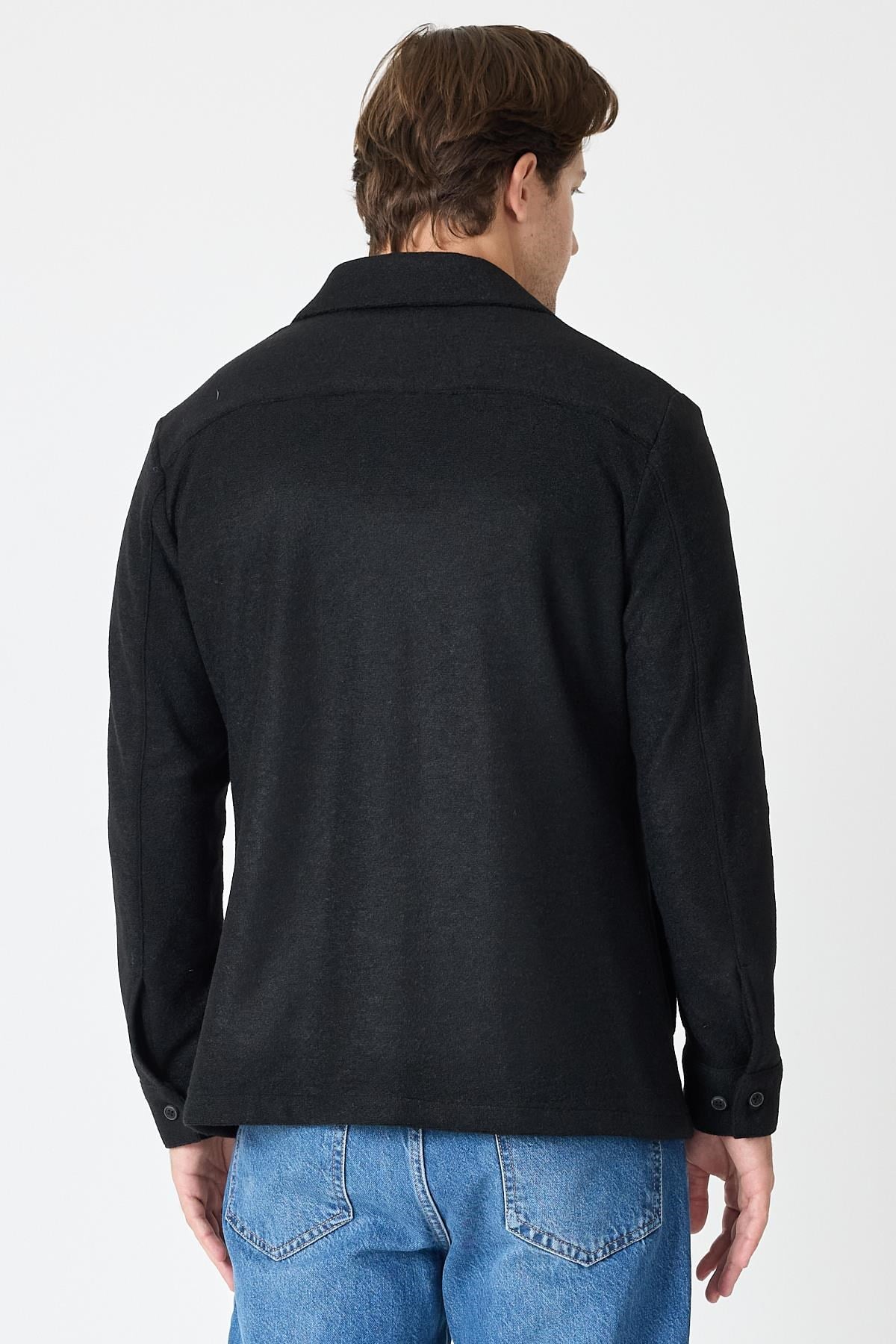 Düğme Detaylı Yün Ceket