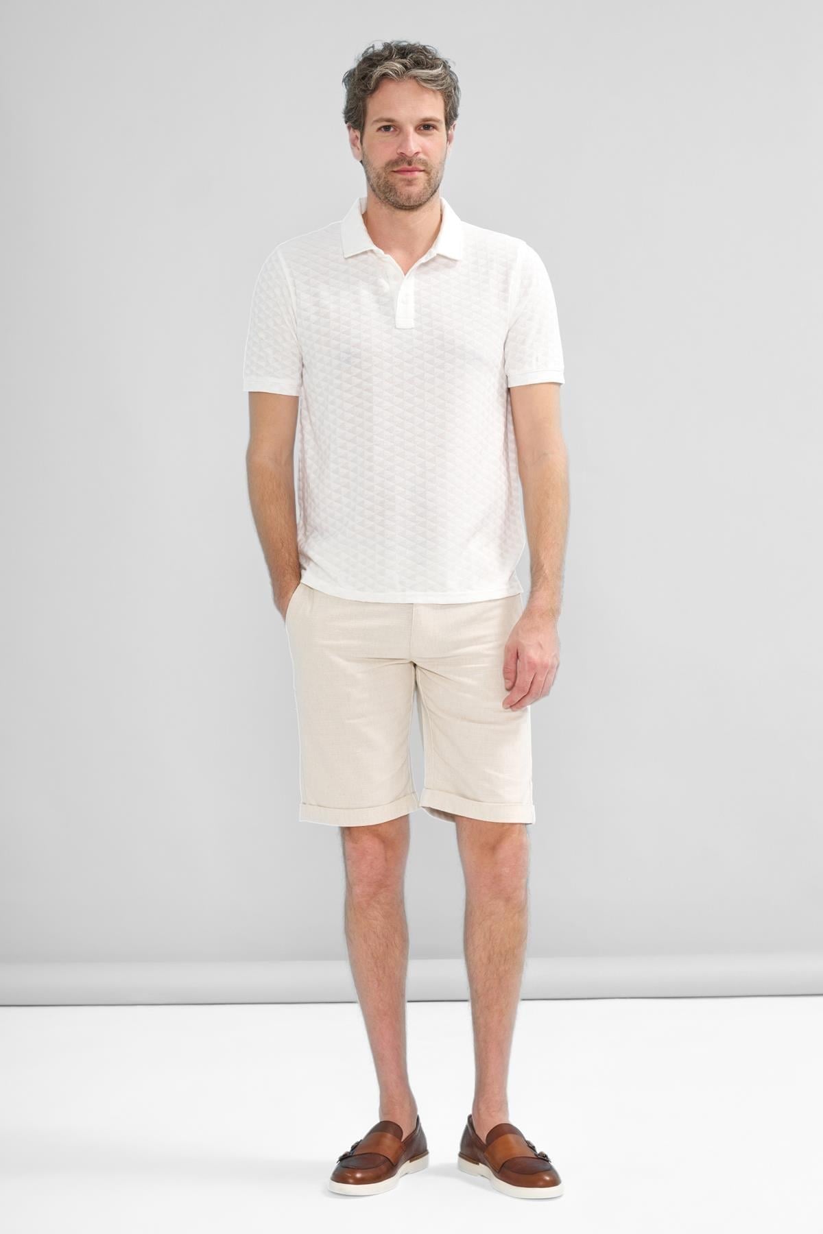 İntersivin  Polo Yaka Beyaz Tshirt - SD-04